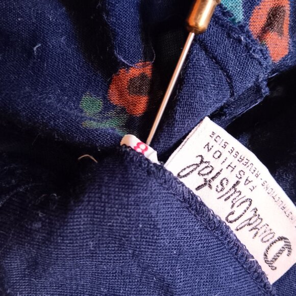 sz 8 Vintage David Crystal LaCoste Dress 1970's Disco Mod Knit Belted True Boho - Picture 12 of 12